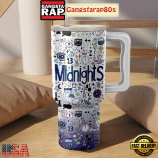 Taylor Swift Midnights Album Tumbler Cup 40oz