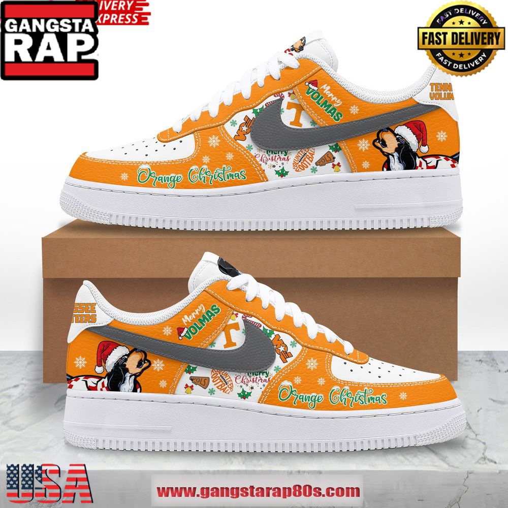 Tennessee Volunteers Merry Christmas Limited Air Force 1 Running Sneakers Shoes Tennessee Volunteers Merry Christmas Limited Air Force 1 Running Sneakers Shoes