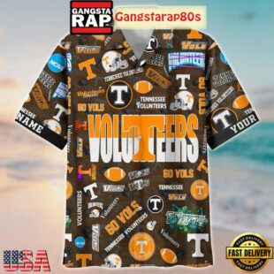 Tennessee Volunteers Solgan Go Vols True Fan Spirit Custom Name Aloha Hawaiian Shirt
