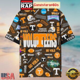 Tennessee Volunteers Solgan Go Vols True Fan Spirit Custom Name Aloha Hawaiian Shirt