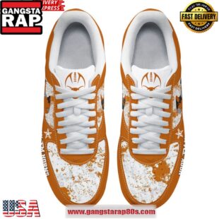 Texas Longhorns Get Hooked Limited Edition Nike Air Force 1 Running Sneakers Shoes