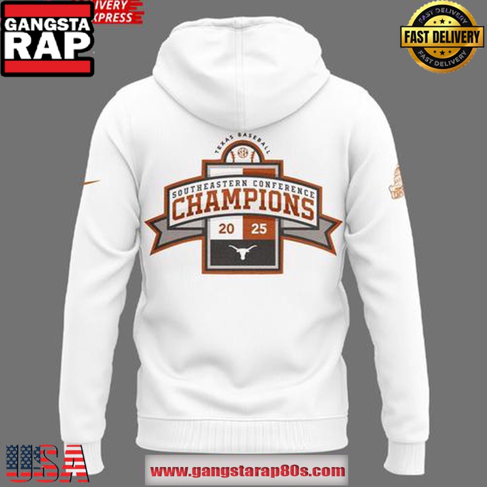 Texas Longhorns Sec Regular Season Title Special White Unisex Hoodie Texas Longhorns Sec Regular Season Title Special White Unisex Hoodie