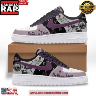 The Addams Family Normal is an Illusion Nike Air Force 1 Running Sneakers Shoes