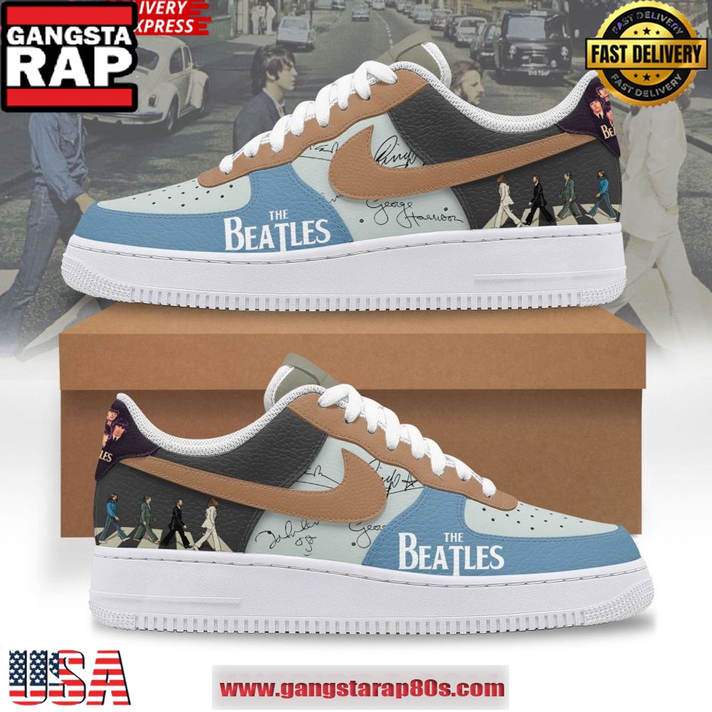 The Beatles Walking Limited Edition Air Force 1 Shoes Running Sneakers The Beatles Walking Limited Edition Air Force 1 Shoes Running Sneakers