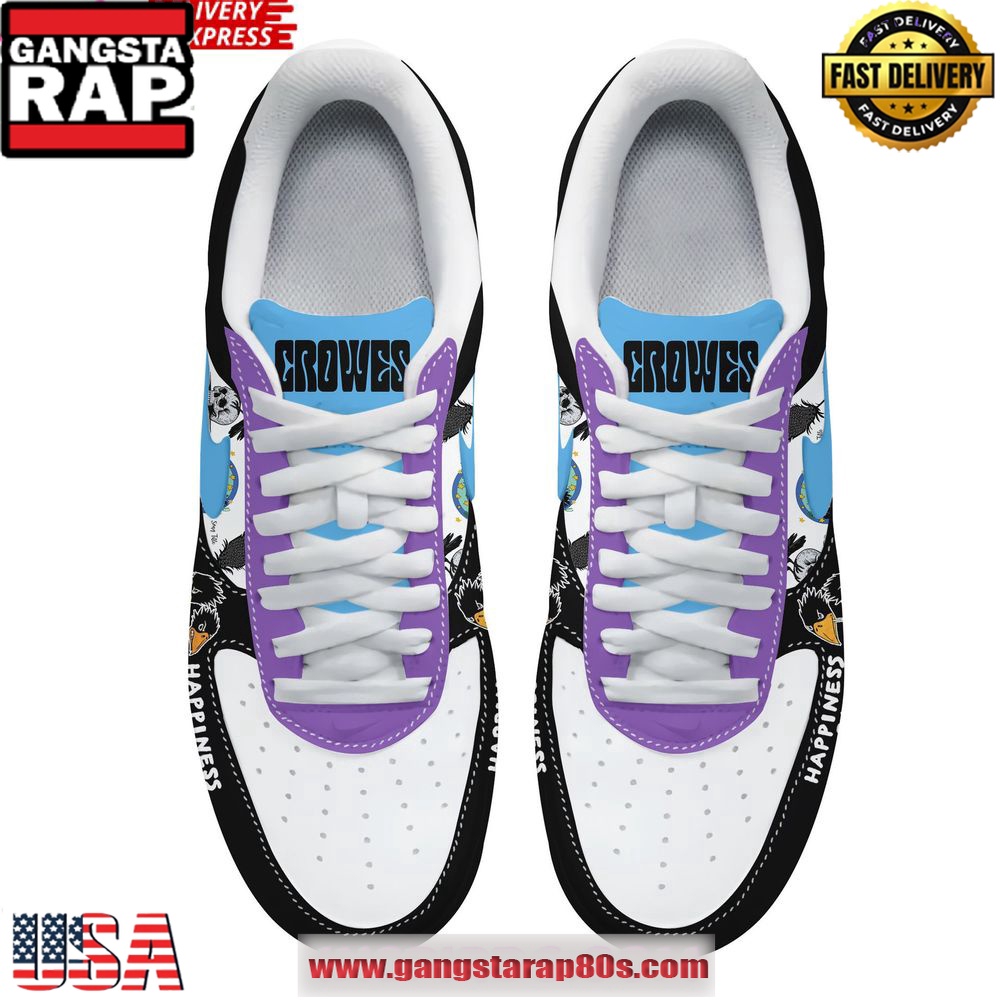 The Black Crowes Happiness Bastards Limited Edition Air Force 1 Running Sneakers Shoes The Black Crowes Happiness Bastards Limited Edition Air Force 1 Running Sneakers Shoes