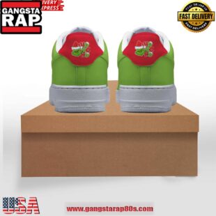 The Grinch Feeling Extra Grinchy Christmas Air Force 1 Running Sneakers Shoes