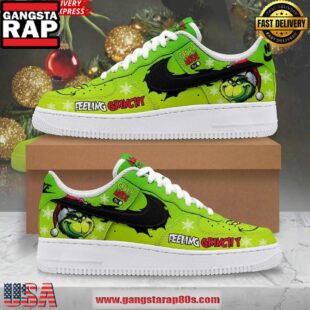 The Grinch Feeling Grinchy Limited Edition Air Force 1 Running Sneakers Shoes