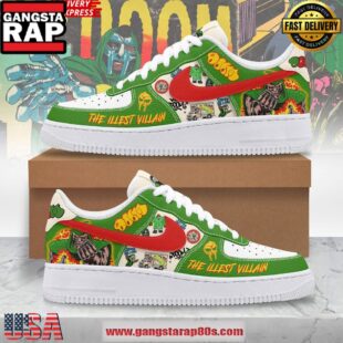 The Illest Villain MF Doom Limited Edition Air Force 1 Shoes Running Sneakers
