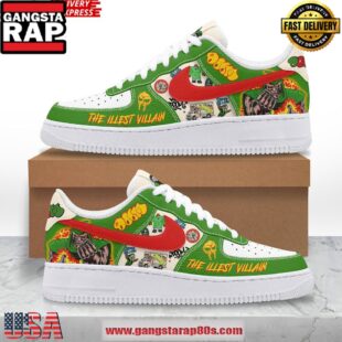 The Illest Villain MF Doom Limited Edition Air Force 1 Shoes Running Sneakers