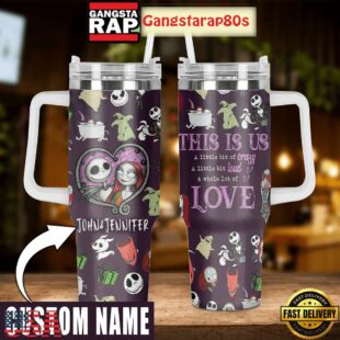 The Night Before Christmas Love Valentine Personalized Tumbler Cup 40oz