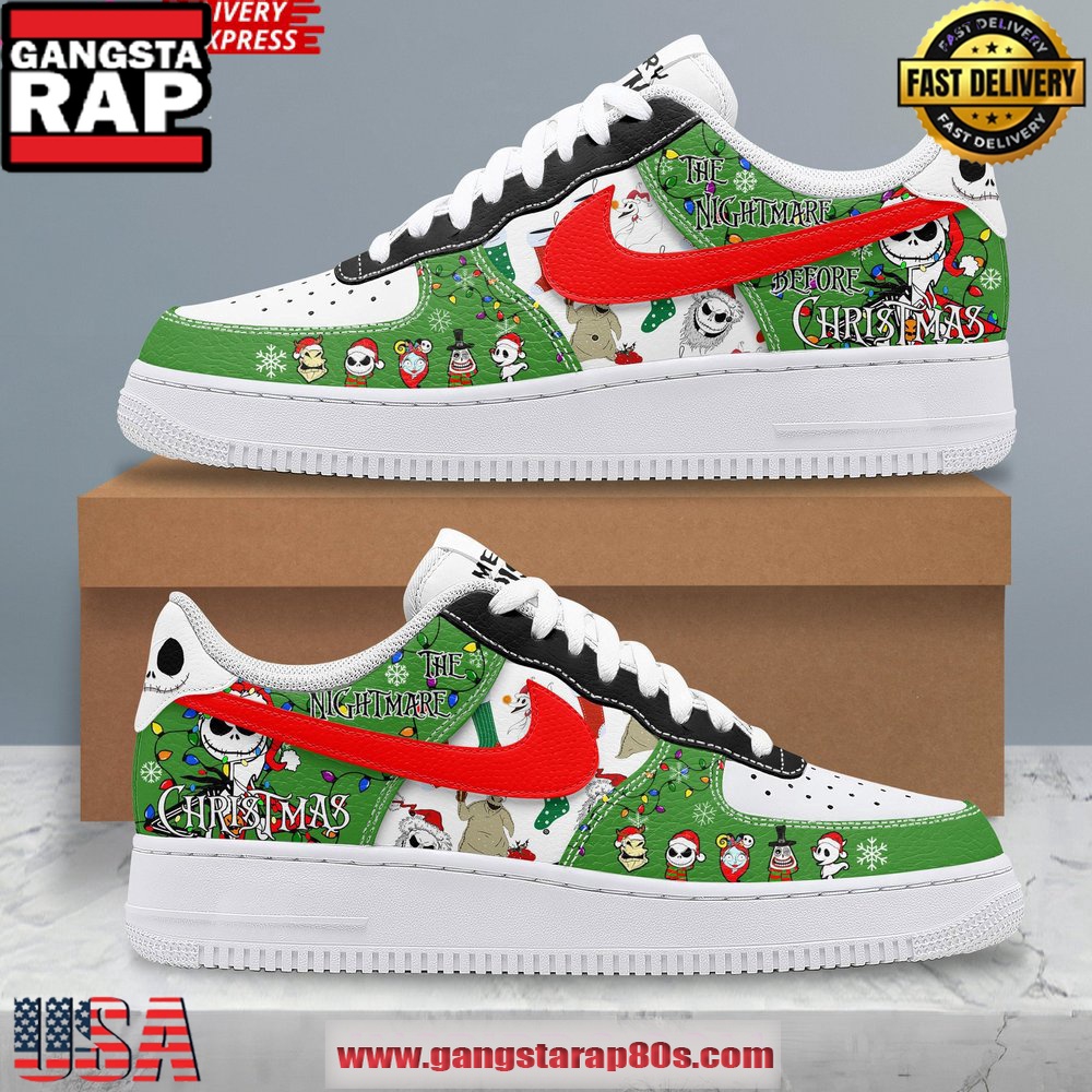 The Nightmare Before Christmas Holiday Special Air Force 1 Running Sneakers Shoes The Nightmare Before Christmas Holiday Special Air Force 1 Running Sneakers Shoes