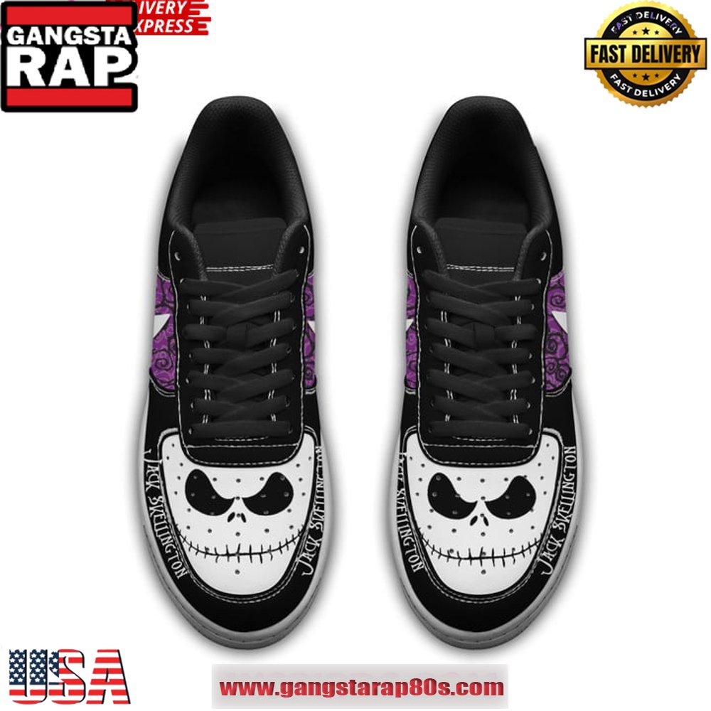 The Nightmare Before Christmas Jack Skellingto Air Force 1 Sneakers Shoes The Nightmare Before Christmas Jack Skellingto Air Force 1 Sneakers Shoes