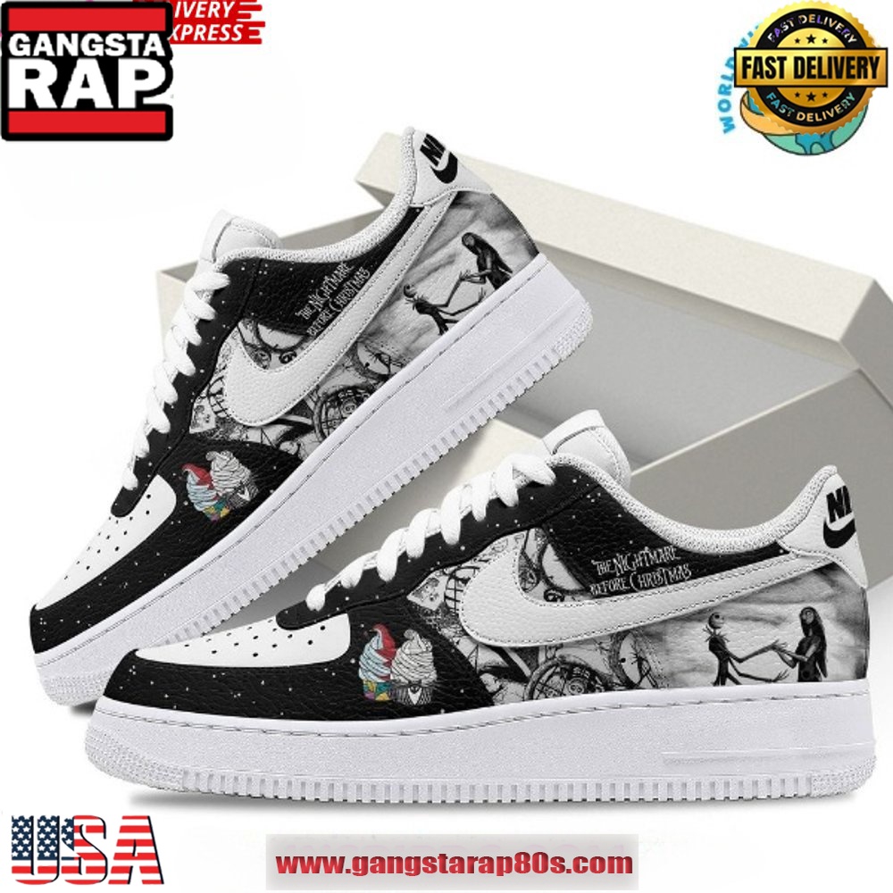 The Nightmare Before Christmas x Halloween Air Force 1 Running Sneakers Shoes The Nightmare Before Christmas x Halloween Air Force 1 Running Sneakers Shoes