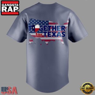Together for Texas 2025 Limited Premium Edition Grey Baseball Jersey