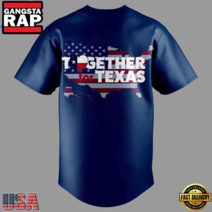 Together for Texas 2025 Limited Premium Edition Navy Baseball Jersey