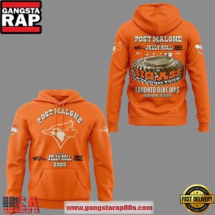 Toronto Blue Jays x Post Malone x Jelly Roll Big Ass Stadium Tour Unisex Hoodie