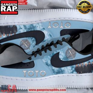 Toto Band Blue Light Limited Edition Air Force 1 Shoes Running Sneakers