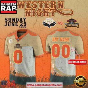 Tucson Sugar Skulls 2025 Western Night Limited Edition Custom Football Jersey