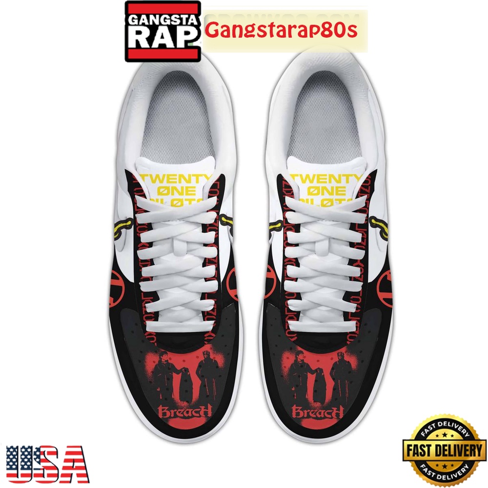 Twenty One Pilots Breach Album Air Force 1 Sneakers Shoes Twenty One Pilots Breach Album Air Force 1 Sneakers Shoes