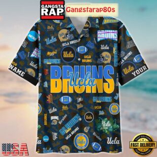UCLA Bruins Solgan Go Bruins True Fan Spirit Custom Name Aloha Hawaiian Shirt