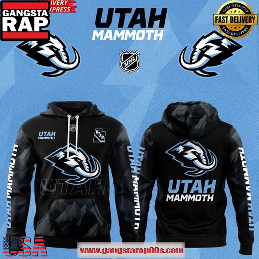 Utah Mammoth NHL New Logo 2025 Unisex Hoodie Collection Utah Mammoth NHL New Logo 2025 Unisex Hoodie Collection