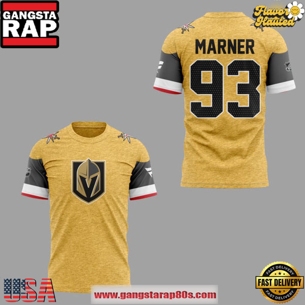Vegas Golden Knights Mitch Marner Home Breakaway 2025 3D T Shirt Vegas Golden Knights Mitch Marner Home Breakaway 2025 3D T Shirt