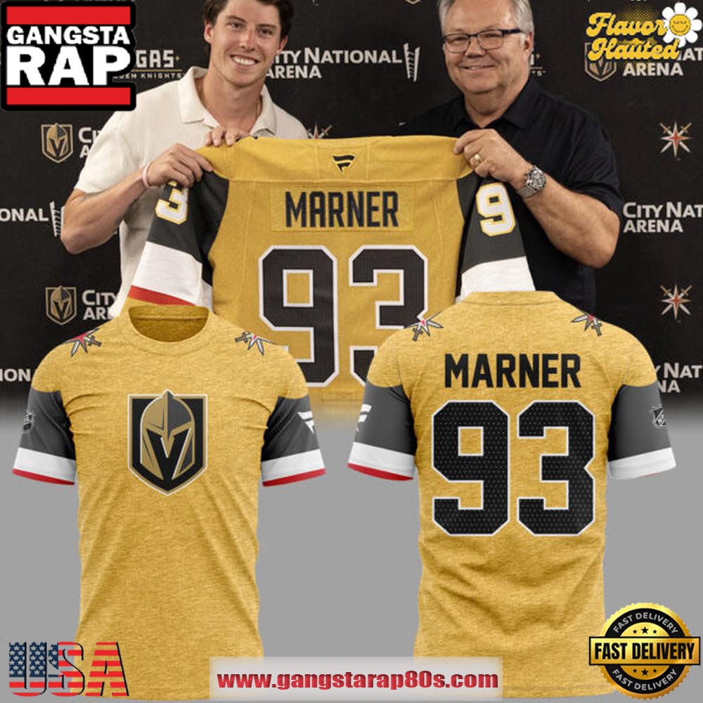 Vegas Golden Knights Mitch Marner Home Breakaway 2025 3D T Shirt Vegas Golden Knights Mitch Marner Home Breakaway 2025 3D T Shirt