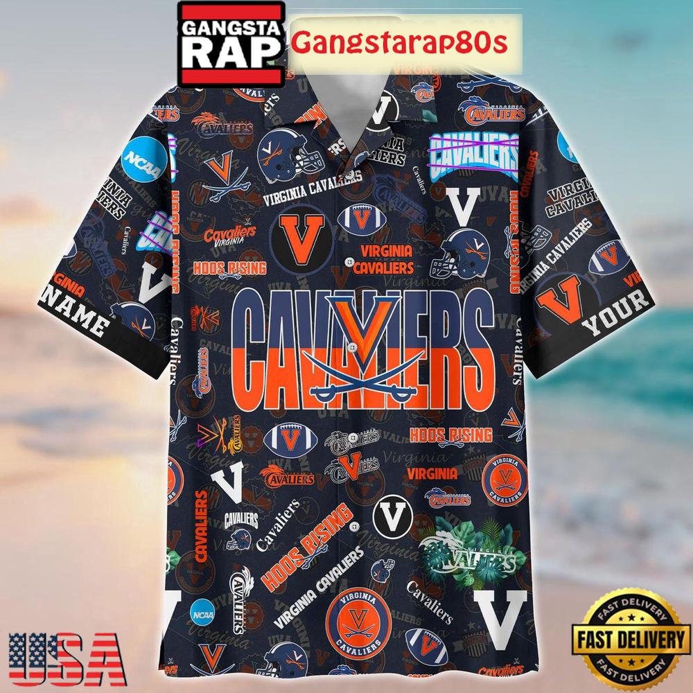 Virginia Cavaliers Solgan Hoos Rising True Fan Spirit Custom Name Aloha Hawaiian Shirt Virginia Cavaliers Solgan Hoos Rising True Fan Spirit Custom Name Aloha Hawaiian Shirt