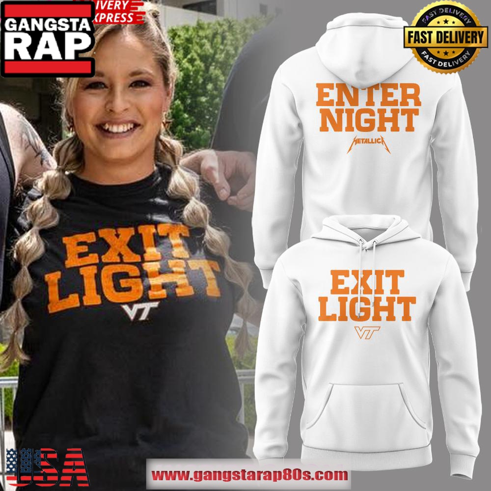 Virginia Tech x Metallica M72 Tour 2025 Exit Light Enter Night Unisex Hoodie Virginia Tech x Metallica M72 Tour 2025 Exit Light Enter Night Unisex Hoodie