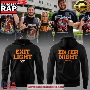 Virginia Tech x Metallica M72 Tour 2025 Exit Light Enter Night Unisex Hoodie