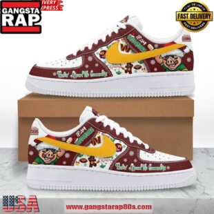 Washington Commanders Christmas New Version Air Force 1 Running Sneakers Shoes
