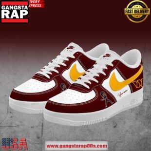 Washington Commanders Jayden Daniels Nike Air Force 1 Running Sneakers Shoes