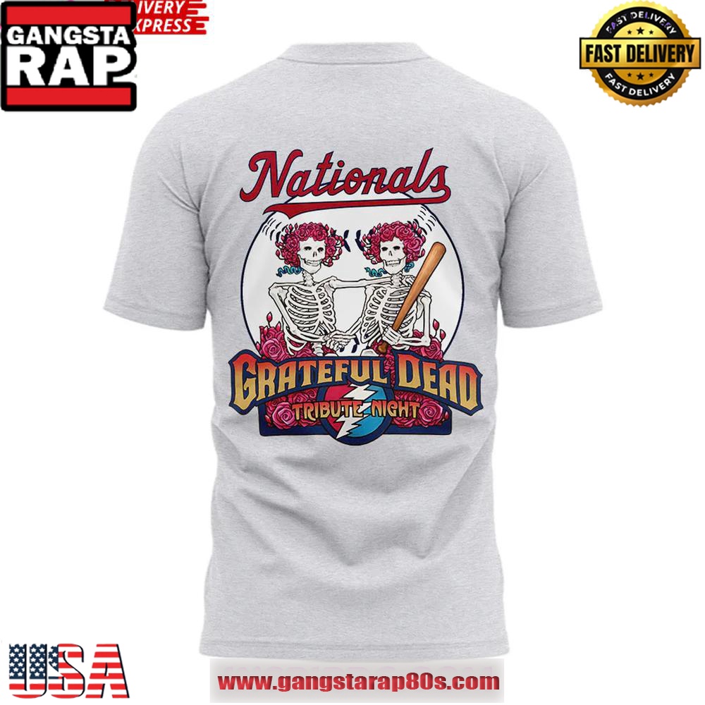 Washington Nationals Grateful Dead Tribute Night 2025 T Shirt Washington Nationals Grateful Dead Tribute Night 2025 T Shirt
