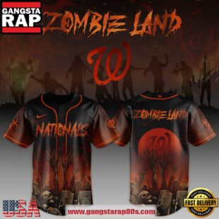 Washington Nationals MLB x Zombie Land Unique Design Baseball Jersey