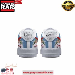 White Christmas Anniversary Limited Edition Air Force 1 Running Sneakers