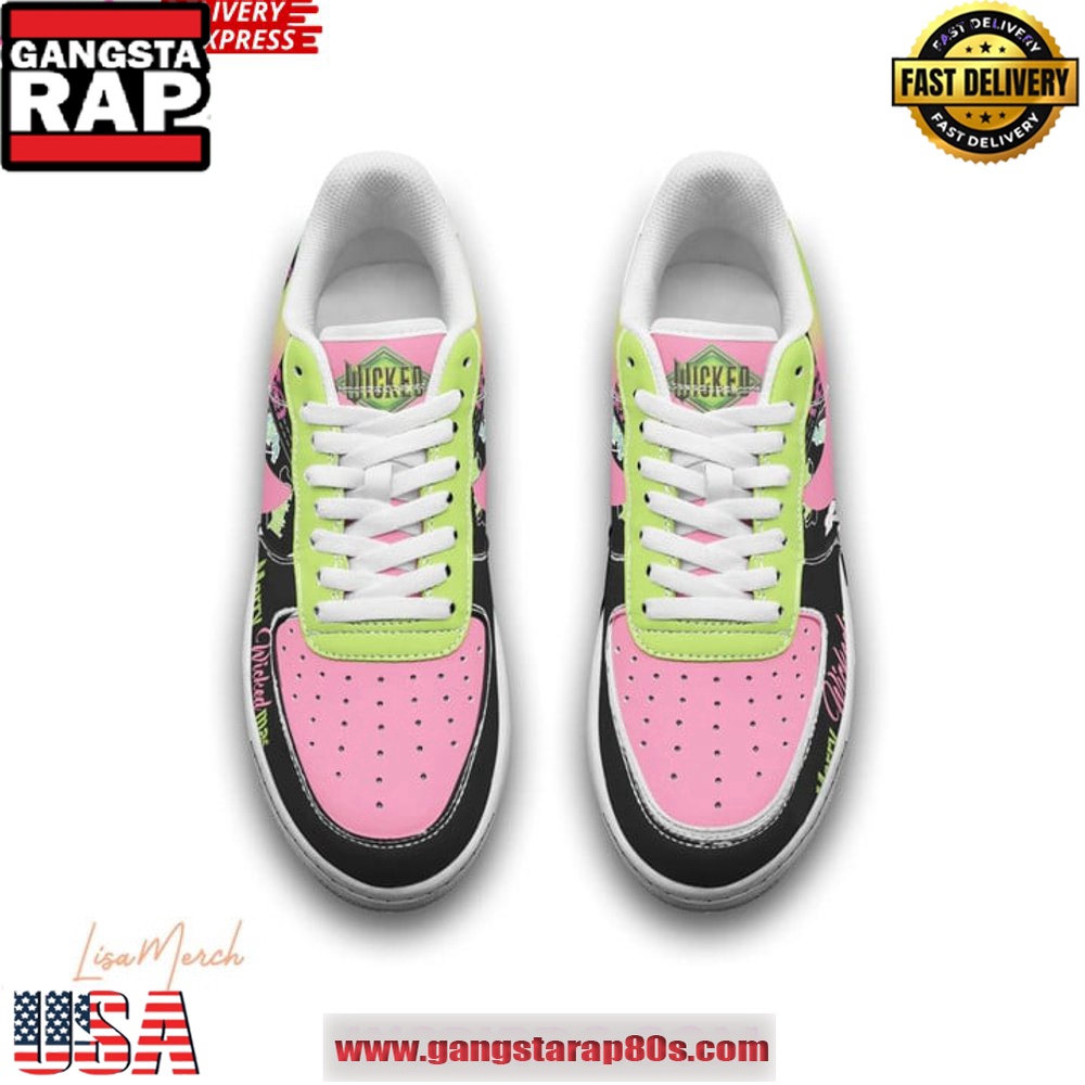 Wicked Merry Christmas Limited Edition Air Force 1 Running Sneakers Shoes Wicked Merry Christmas Limited Edition Air Force 1 Running Sneakers Shoes
