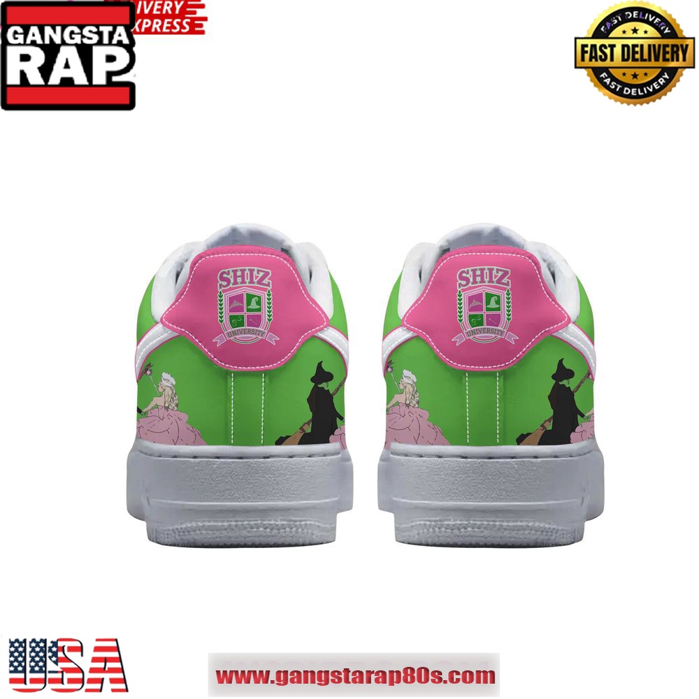 Wicked Musical Limited Edition Air Force 1 Running Sneakers Shoes Wicked Musical Limited Edition Air Force 1 Running Sneakers Shoes