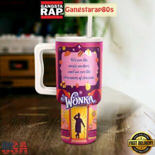 Willy Wonka Chocolate Factory Movie Fan Tumbler Cup 40oz
