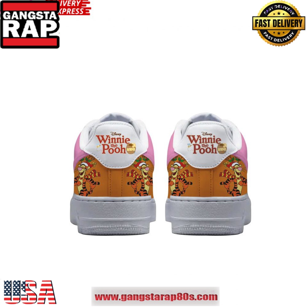 Winnie the Pooh Christmas Limited Edition Air Force 1 Running Sneakers Shoes Winnie the Pooh Christmas Limited Edition Air Force 1 Running Sneakers Shoes