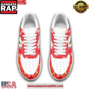 Winnie the Pooh Christmas Limited Edition Air Force 1 Running Sneakers