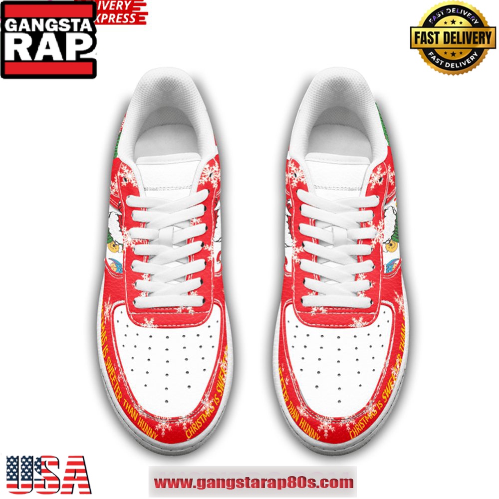 Winnie the Pooh Christmas Limited Edition Air Force 1 Running Sneakers Winnie the Pooh Christmas Limited Edition Air Force 1 Running Sneakers