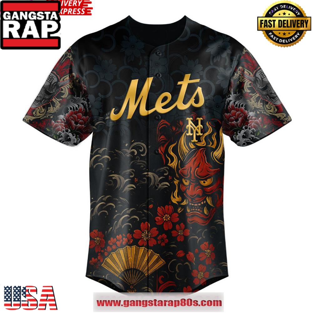 Yakuza x New York Mets Limited Edition Baseball Jersey Yakuza x New York Mets Limited Edition Baseball Jersey