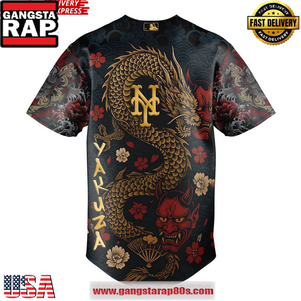Yakuza x New York Mets Limited Edition Baseball Jersey Yakuza x New York Mets Limited Edition Baseball Jersey