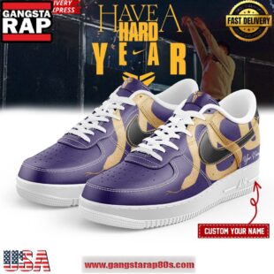 Year of the Mamba New Kobe Air Force 1 Shoes Purple Custom Sneakers Shoes