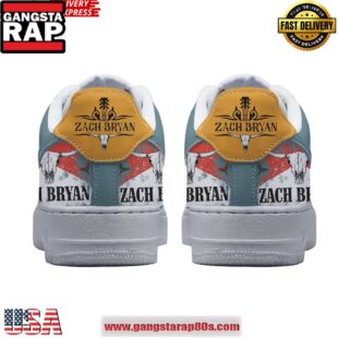 Zach Bryan The Quittin Time Tour Air Force 1 Running Sneakers Shoes
