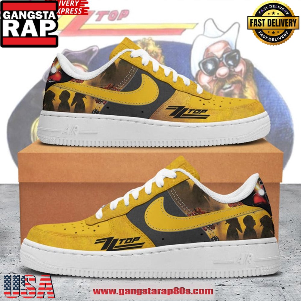ZZ Top Rock Band Limited Edition Air Force 1 Running Sneakers Shoes ZZ Top Rock Band Limited Edition Air Force 1 Running Sneakers Shoes