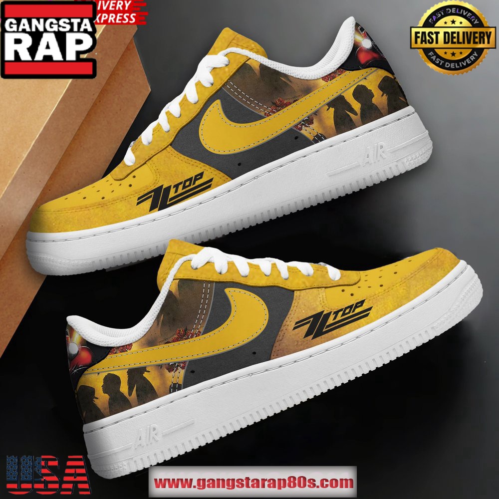 ZZ Top Rock Band Limited Edition Air Force 1 Running Sneakers Shoes ZZ Top Rock Band Limited Edition Air Force 1 Running Sneakers Shoes