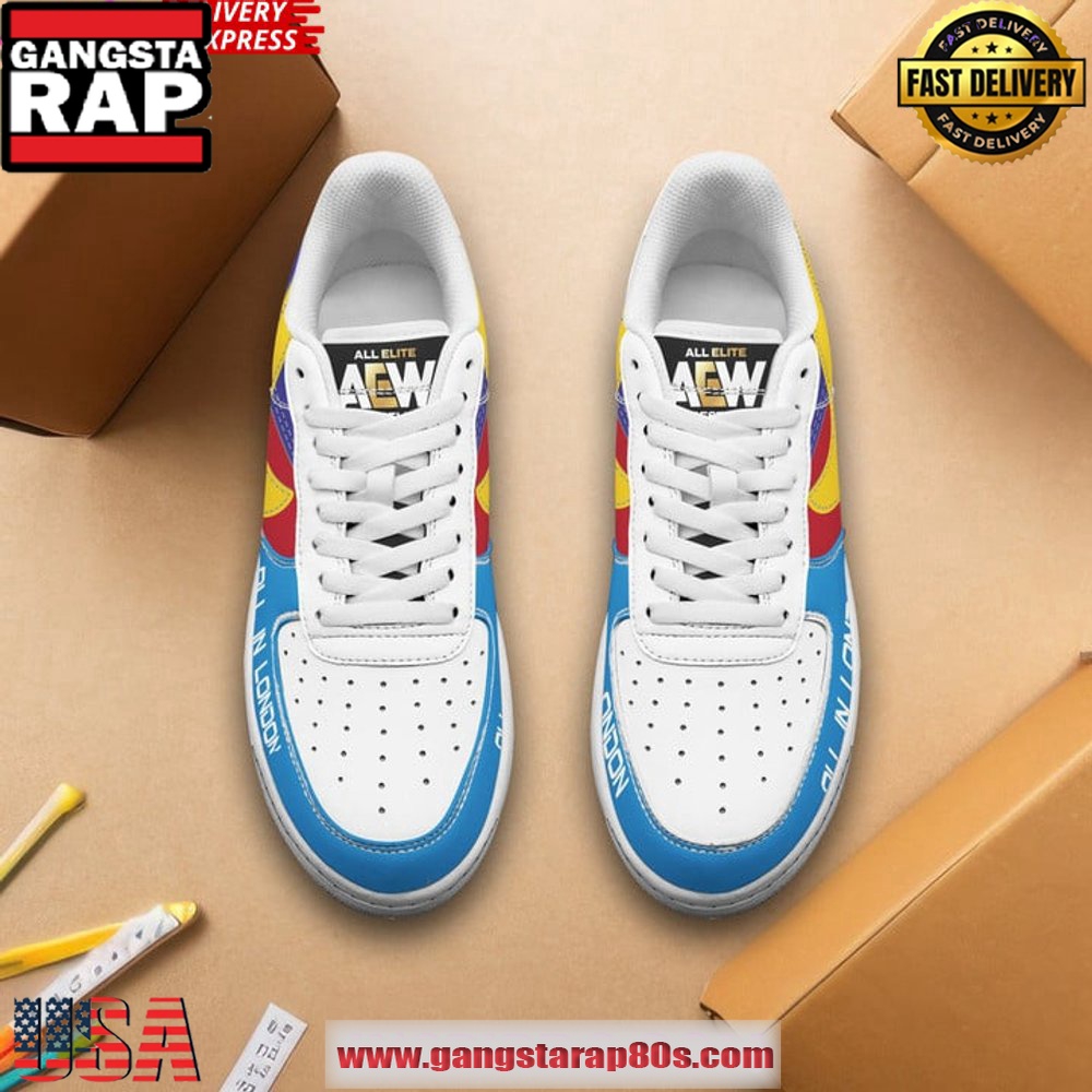 AEW Dynamite All In London Air Force 1 Sneakers Shoes AEW Dynamite All In London Air Force 1 Sneakers Shoes