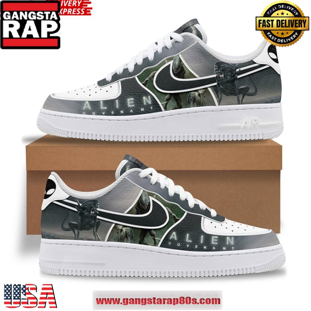 Alien Convenant Limited Edition Air Force 1 Running Sneakers Shoes Alien Convenant Limited Edition Air Force 1 Running Sneakers Shoes
