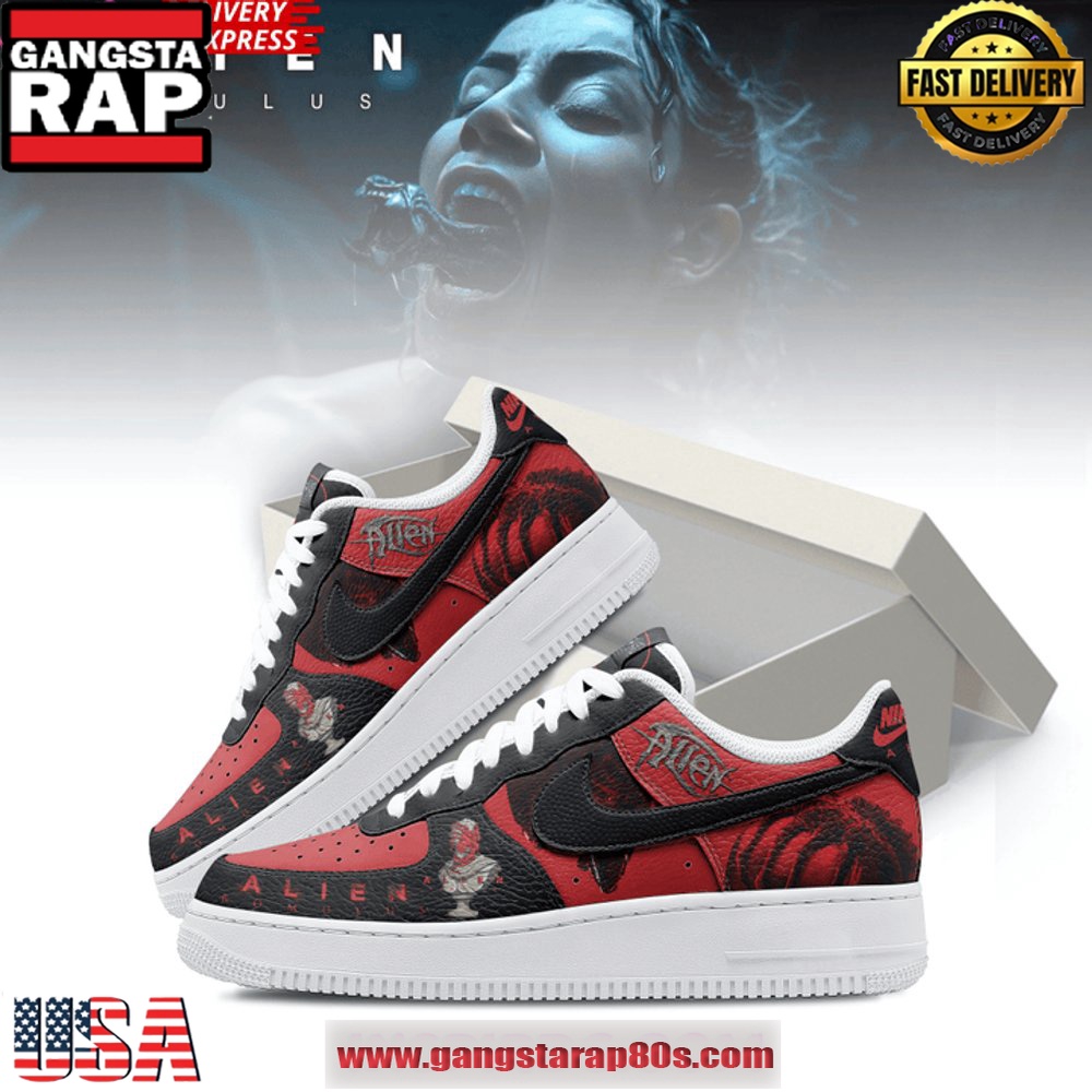 Alien Romulus Limited Edition Air Force 1 Running Sneakers Shoes Alien Romulus Limited Edition Air Force 1 Running Sneakers Shoes